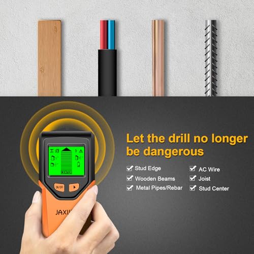 Onion JAXWQ 5-in-1 Stud Finder Wall Scanner with HD LCD Display, Metal & Wire Detector
