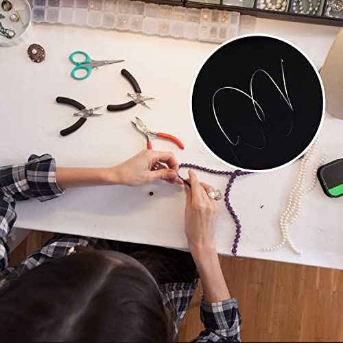 AIEX 14inch Silver Solder Wire, Low Temp Silver Solder Wire Hard Silver Welding Wire Tools for Jewelry Making Repair Electronic Soldering Diameter 0.8mm