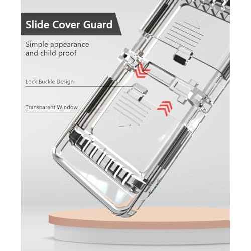 Light Switch Guard for Screwless Wall Plate, ILIVABLE Child Proof Self-Adhesive Rocker Switches Cover Prevents Kids or Accidental Turned On/Off Switch While Allowing Access (Clear, 1 Pack)