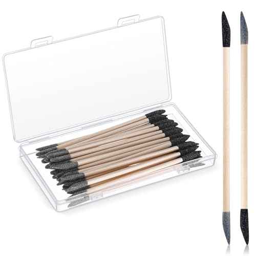 30 Pcs Sanding Sticks Double End Matchsticks Sanding Twigs Fine Detailing Polishing Sticks for Plastic Models Wood Hobby, 120/280 Grit, 5.4 x 0.3 Inch