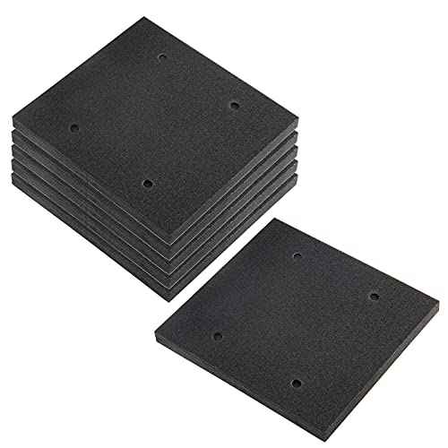 6 Pack Black Foam Sander Pad Replacement Self Adhesive Sponge Pads