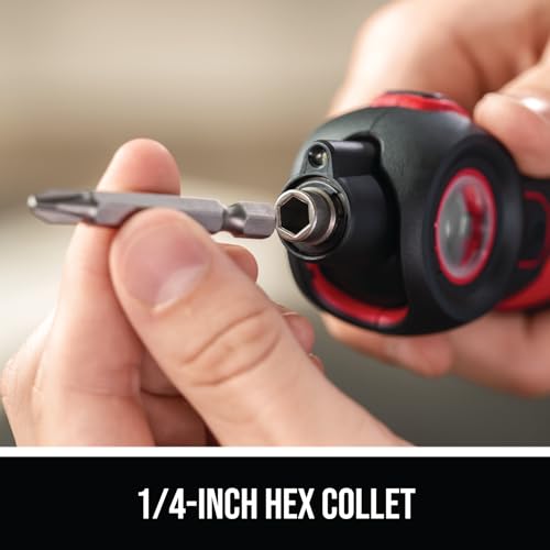 Skil Twist 2.0 4V Rechargeable Cordless Screwdriver Kit with Pivoting Head & 28 Bits