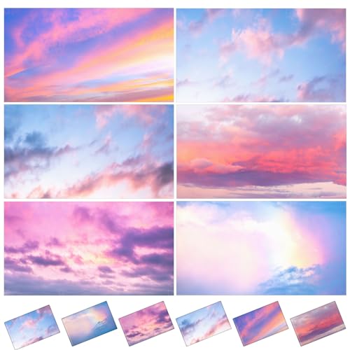 Sunset Magnetic Fluorescent Light Covers - Pack of 6 for Ceiling Fixtures