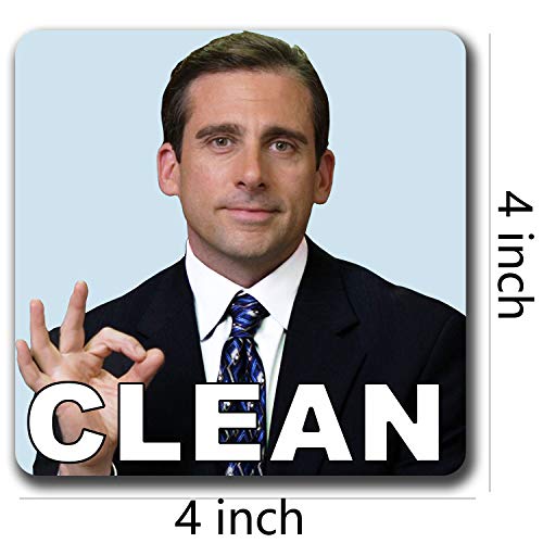 Mike Scott Prison Mike Funny Dishwasher Magnet - 4 Inch Double-Sided Clean/Dirty Sign