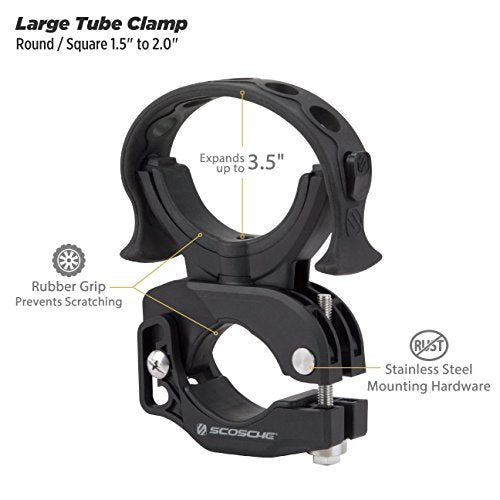 Scosche PSM11004 TerraClamp Heavy Duty Fire Extinguisher and BoomBottle Universal Vehicle Mount, Large (Pack of 2)