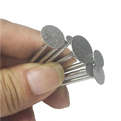 ?????? ???? 7 Pcs T Shape Diamond Burr - 1/8'' Shank Mini Channel Carving Diamond Burs Stone Carving Bits for Rotary Tools Includes Dremel