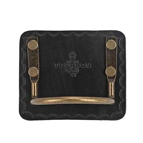 Tourbon Vintage Leather Hammer Holder Hatchet Carrier for Belt (Pack of 2 Pieces)