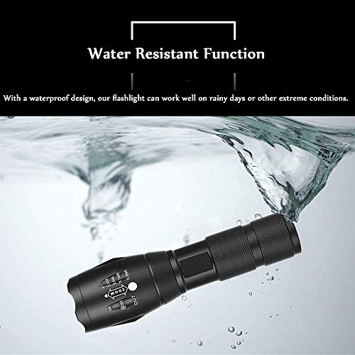Military Red Light Flashlight Single Mode Tactical red Torch for Night Hunting Astronomy Aviation Observation, 2 Pack
