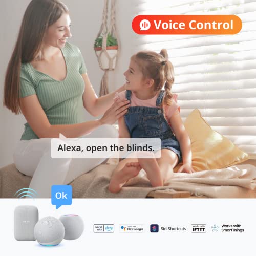 SwitchBot Smart Motorized Blinds Kit - 3 Pack, WiFi Remote, Solar Powered, Alexa & Google Compatible