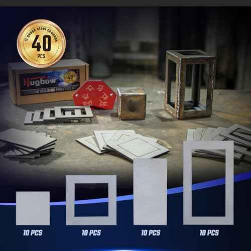 40 PCS Welding Coupons, Welding Practice Kit, Made Of 11 Gauge Premium Mild Steel, With Welding Magnet Suitable For Beginners, Welding Plate Kit For MIG, TIG Stick, Arc, Gas And Brazing