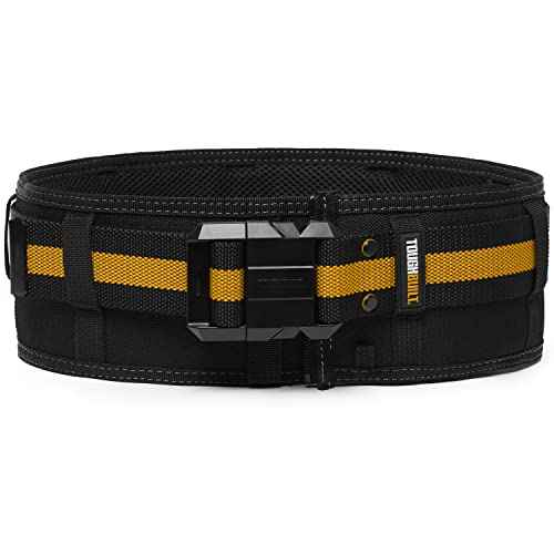 ToughBuilt ? Pro Padded Belt, Heavy-Duty Construction Belt with Adjustable Fit, Padded Support, and Durable Steel Buckle for All ClipTech¢â Pouches and Tool Rigs