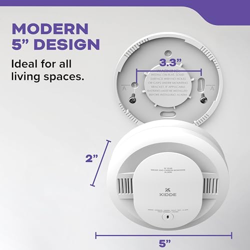 Kidde 10-Year Battery Smoke & Carbon Monoxide Detector - 1 Pack Model 30CUD10-V