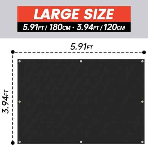 Welding Blanket Fireproof, 4x6ft Silicone Coated Fiberglass Fireproof Blanket with Brass Grommets, Welding Curtain for Industrial Welding Cutting, Multi-use Welding Mat for Smoker, Grill