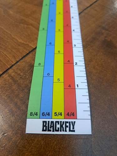 Magnetic Sawmill Scale Bottom Up 36" BU-C Scale, 4/4 5/4 6/4 8/4 Removable Ruler