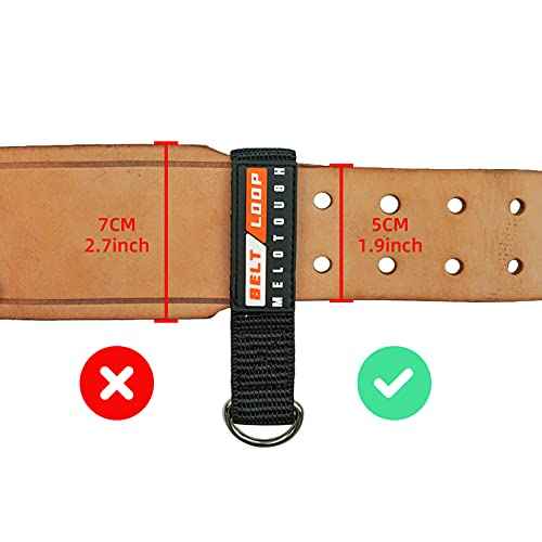 MELOTOUGH Suspenders Loop Attachment Heavy Duty Belt Loops Attachment fits 2.25-2.5 inch Belt Connectors, 4 Pack