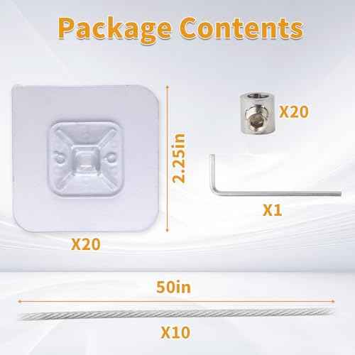 10 Packs Adjustable TV Safety Stainless Straps, No-Drill Adhesive Anti-Tip Furniture Anchors for Baby Proofing, for Fixing Flat-Screen TV, Dressers, Bookcases, Cabinets