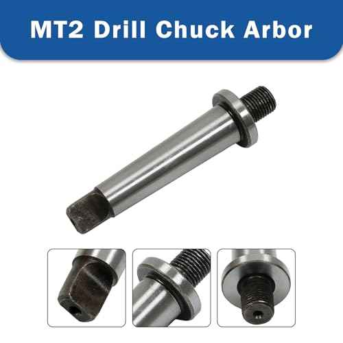 WFLNHB Threaded Drill Chuck Arbor 2MT to 1/2"-20 Hardened MT MT2 Adapter for Various Drill Machines, Milling Machines, Lathes, Boring Lathes and Electric Hand Tools.