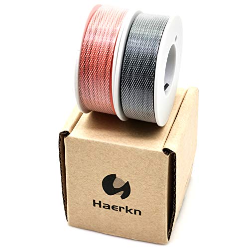 Haerkn 22AWG Silicone Electrical Wire Kit - Stranded, 2 Colors, 26ft Each Spool