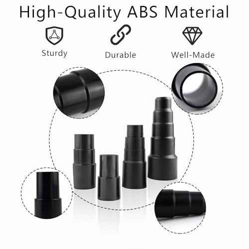 4 Pcs Vacuum Hose Adapter Kit Attachment Adapter Pool Supply 1 1/2'' to 1 3/8'' to 1 1/4'' 1''to 1 1/8'' to 1 3/8" Connector Attachments Reducer from 25/30/34 to 42 mm for Wet Dry Shop Cleaner
