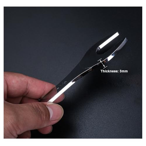 Super Thin Wrench,2 Pieces 3mm Ultra Thin Open End Wrenches Set SAE 5/8" 11/16" 3/4" 13/16" for Tight Spots Repair(Thickness:3mm)