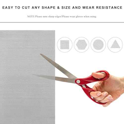 5 PCS Plastic Welding Mesh, 5.9 x 7.9 inch Reinforcing Stainless Steel Woven Wire Mesh, Car Bumper Repair Wire Cloth Welding Kit for Window Screen Fireplace Nets