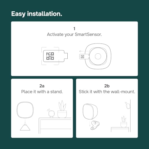 ecobee SmartSensor 2-Pack - Room Temperature & Occupancy Sensors for Thermostat