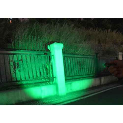 Single Mode Green LED Flashlight, 150 Yard Long Range, High Power, Night Vision, Compact Green Flashlight Torch For Night Observation