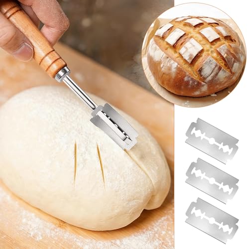40Pcs 6Cr13 Stainless Steel Bread Lame Blades Refills for Razor Bread Lames