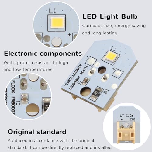 GE Refrigerator LED Light WR55X11132 Replacement Set - 7 Pcs