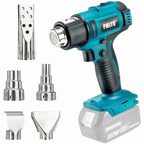 Cordless Heat Gun for Makita Battery,350W Fast Heating Soldering Hot Air Gun,2-Temp Setting Max 1022¡ÆF(550¡ÆC),Heat Gun for Tube Bending,Resin & Decorating (Tool Only NO Battery)
