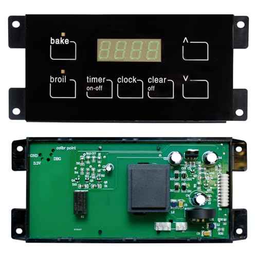 316455520 Gas Range Control Board Clock(Include Overlay), Range Oven Control Board Compatible with Frigidaire 7 Button Control Board Clock