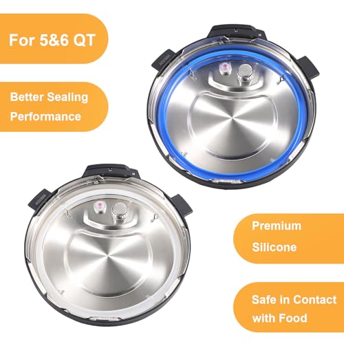Mirumio 2-Pack 6QT Instant Pot Sealing Ring – Food-Grade Silicone, BPA-Free, Odorless