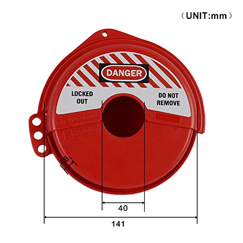 Induschoice Rotating Gate Valve Lockout (For 2''-5'' Valve Handle Diameters)