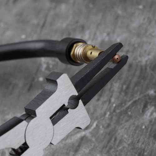 SPEEDWOX Mig Welding Pliers 6 In 1 Multi-Function Welding Pliers Nozzle Cleaner Slag Hammer 8" Professional Welding Welding Tools For Scraping Spatter Gripping Drawing Wire Nozzle Tip Removal Install
