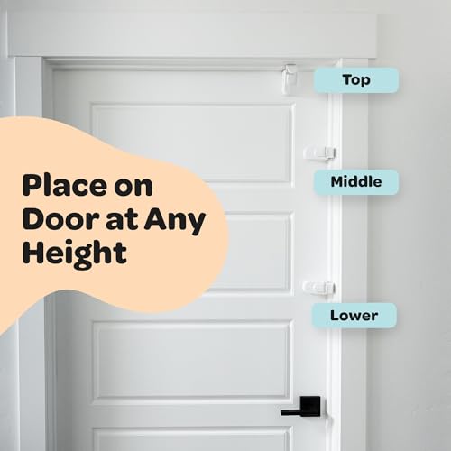 SnapPower HugLock Childproof Door Lock for Interior Doors 1 3/8"/2.0 - 2 Pack
