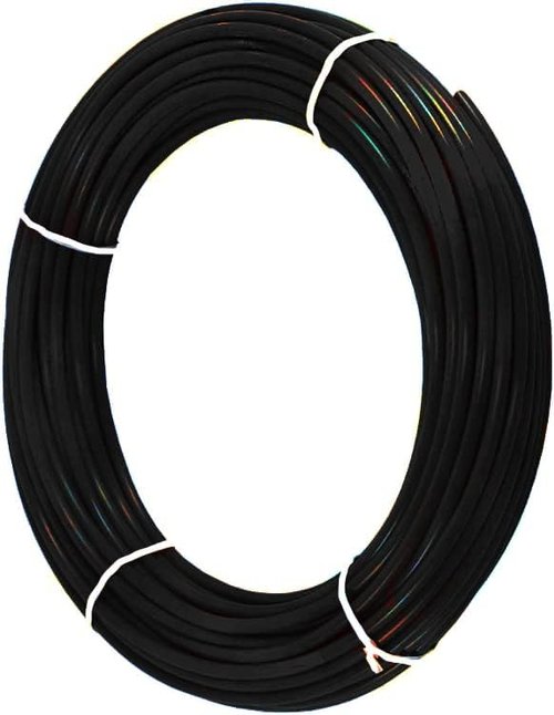 Neo-Pure - 3/8" OD LLDPE Polyethylene Tubing (1/4" ID) | Pneumatic Hose Pipe Air Hose for Air Line or Fluid Transfer Applications | Flexible and Durable (Black, 10FT (3/8" OD))