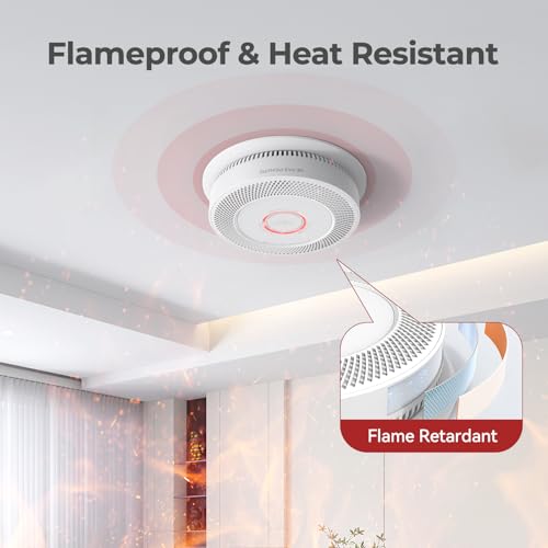 Interconnected Smoke and Carbon Monoxide Detector Combo with Voice Alert fire Alarms 1pack