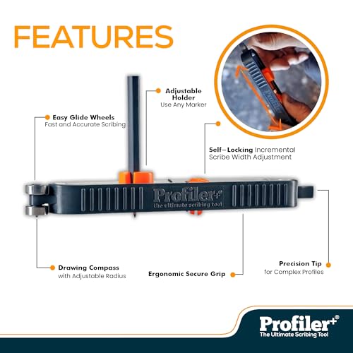 Profiler+ Multifunction Scribing Tool – Adjustable Contour Marking for Woodworking & Carpentry
