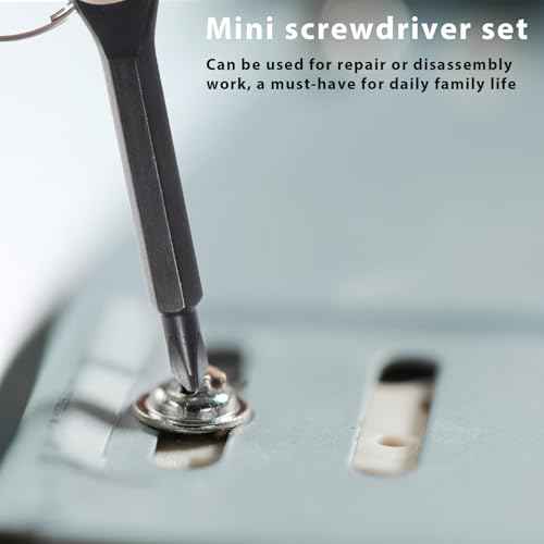 8 Pieces Chain Flathead Screwdriver Set Pocket Keychain Screwdrivers Tools Set Outdoor Tool Gadgets Kit Travel Mini Screwdriver Repairing Tool with Keyring Key for Dad Gift Electrician DIY