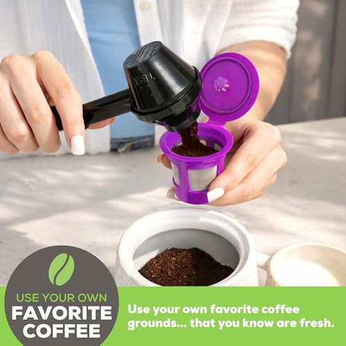 Perfect Pod Café Save Reusable Coffee Pod Filter Cups 4-Pack, Eco-Friendly & Compatible with Keurig