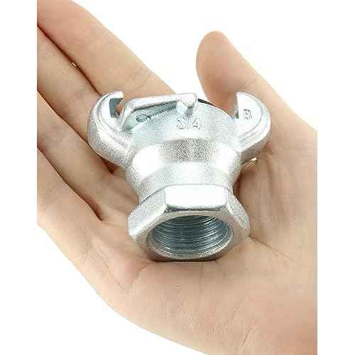 QWORK Iron Air Hose Fitting, 3/4" NPT Female Ends, Universal Fitting, 2 Pack
