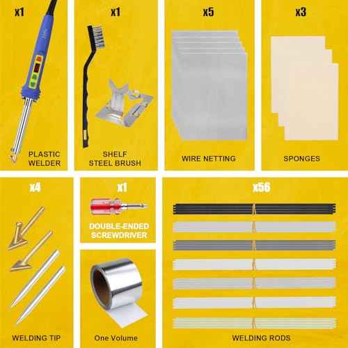 Plastic Welding Kit Deluxe -UL Certified LED Digital Adjustable Temperature Plastic Welder 100W Iron- Professional Grade Plastic Repair Kit for Automotive Car Bumper, Toy, Kayak, Tank Repair