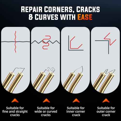 Katerk Cordless Plastic Welder ? 400 Staples Included, 3-Temperature Settings, USB Rechargeable Portable Plastic Welding Kit, Perfect for DIY Projects, plastic/Bumper/Toys Repair