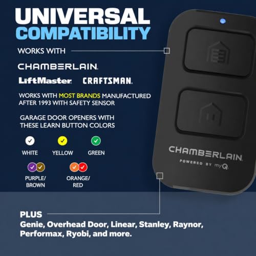 Chamberlain Universal 2-Button Garage Door Remote - myQ Compatible, Long Range