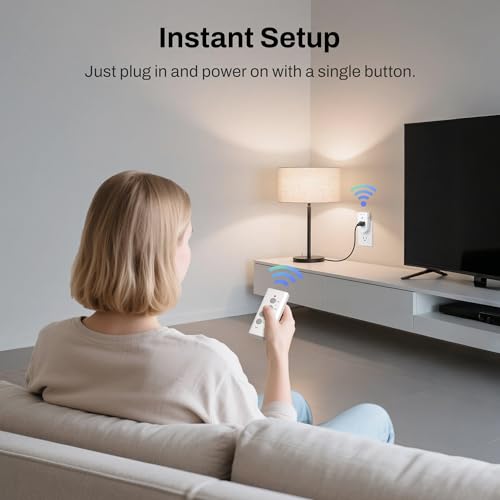 BN-LINK Handheld Wireless Remote Control Outlet Kit for Lights & Appliances