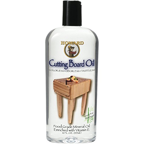 Howard Food Grade Mineral Oil for Wooden Cutting Boards & Kitchenware - 12 oz