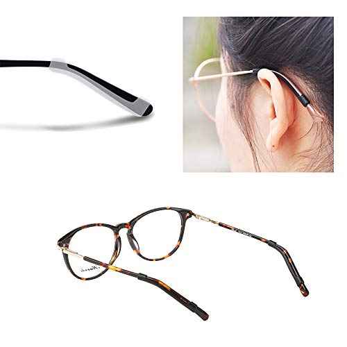 Eyewear Retainer Eyeglass Temple Tip for Kids and Adults Silicone Anti Slip Holder for Glasses Piece Ear Hook - 12 Pairs