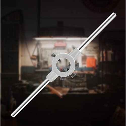 20mm Round Die Stock Handle Wrench, Adjustable Die Wrench Handle Holder, Heavy Duty Threading Die Holder Handle (Metric, M4.5-M6)