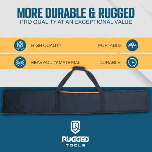 Rugged Tools Guide Rail Bag - Protective Track Saw Bag For Saw Guide Rails up to 59"
