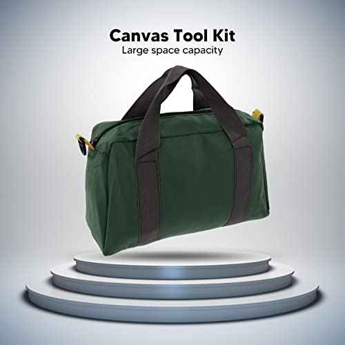 Tool Bag, Wideangle Tool Bag, Waterproof, Strong Carrying Capacity, Widened Large Zipper, Widely Used for Wood Screwdrivers (41cm/16in)